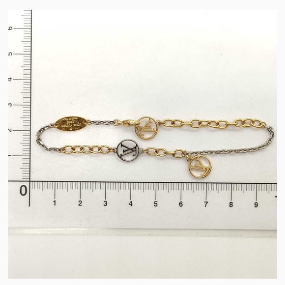 Louis Vuitton Logomania Gold and Silver Bracelet - Picture 5 of 6